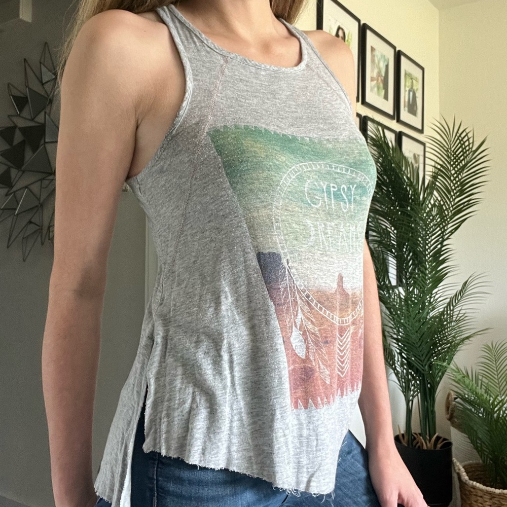 GYPSY DREAMS FRAYED TANK - Picture 6 of 15